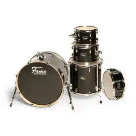 Stage Series Rock Shell Set Satin Black 22" BassDrum 10 12" Toms 16" Floor Tom