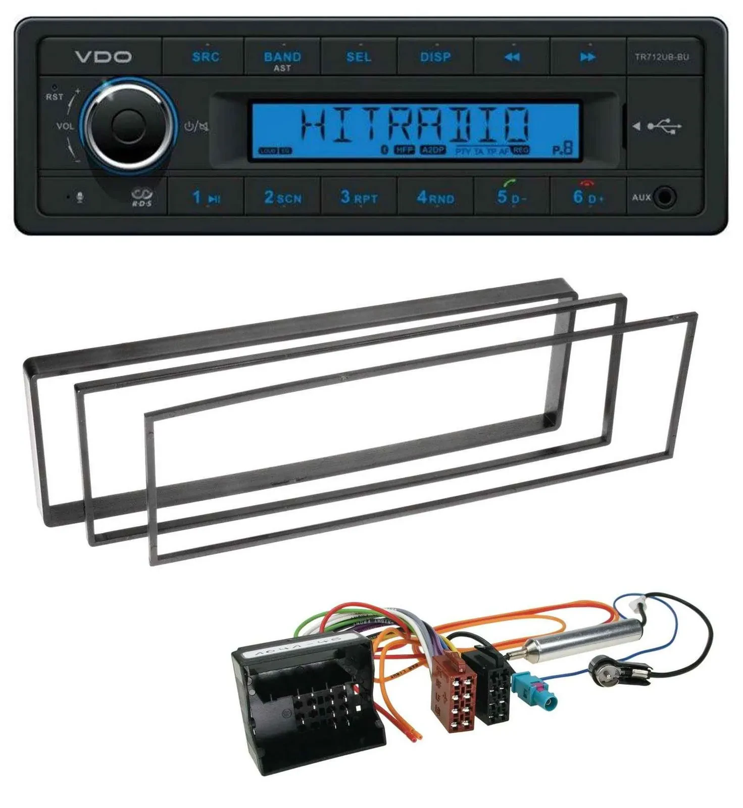 Автомагнитола для Peugeot 307/1007 (2001–2009) VDO Bluetooth, USB, AUX, MP3