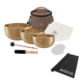 Meinl Sonic Energy SB-Y1 Klangschalen-Set Yoga Nidra 3-teilig mit keepdrum Tuch