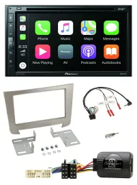 Автомагнитола Pioneer 2-DIN DVD, DAB, Bluetooth, USB для SsangYong Rexton, с поддержкой управления на руле
