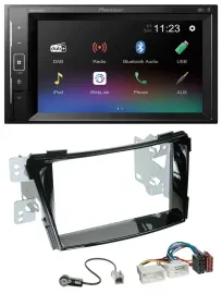 Автомагнитола для Hyundai i40 (с 2011) Pioneer 2-DIN, DAB, Bluetooth, USB, черный (piano black)