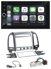 Blaupunkt 2DIN Bluetooth DAB USB DVD MP3 Autoradio für Hyundai Santa Fe 4 Schalt