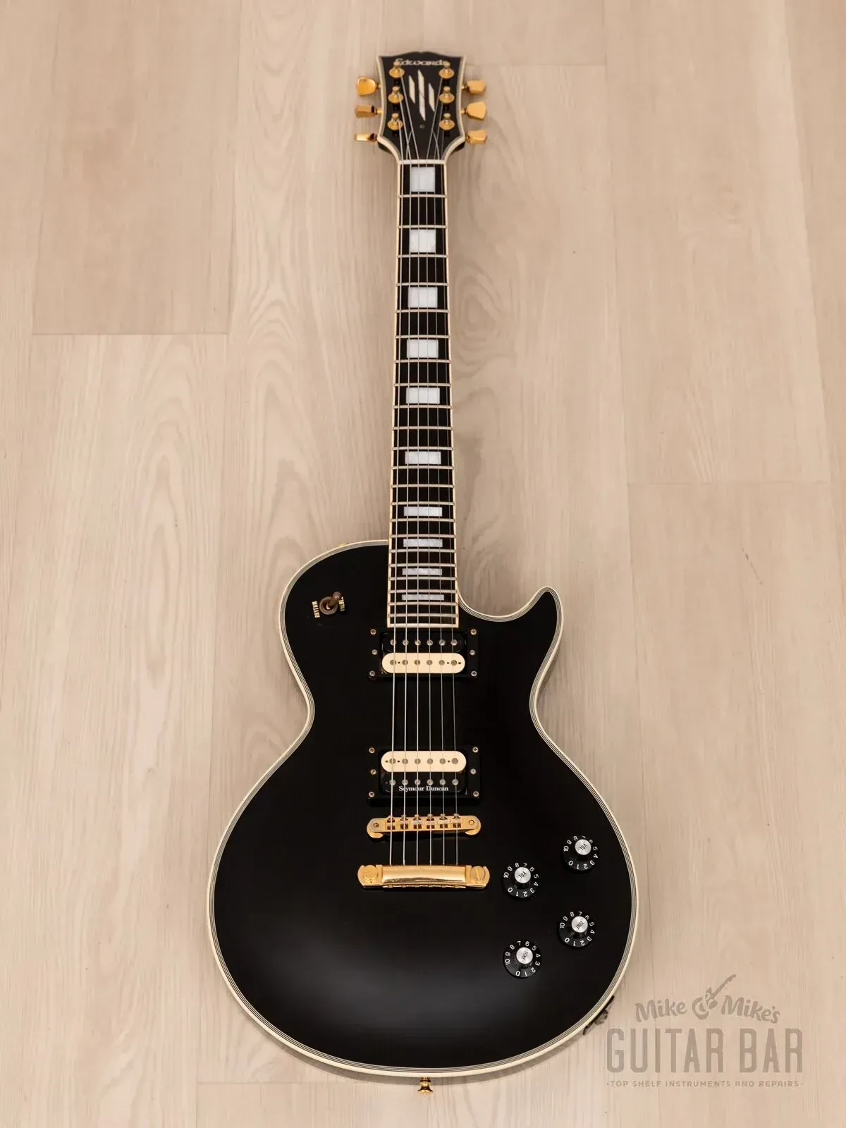 Электрогитара Edwards E-LP-92CD Custom HH Black w/gigbag Japan 2000s
