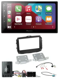 Pioneer USB Lenkrad DAB 2DIN Bluetooth Autoradio für Alfa Giulietta Infoadapter