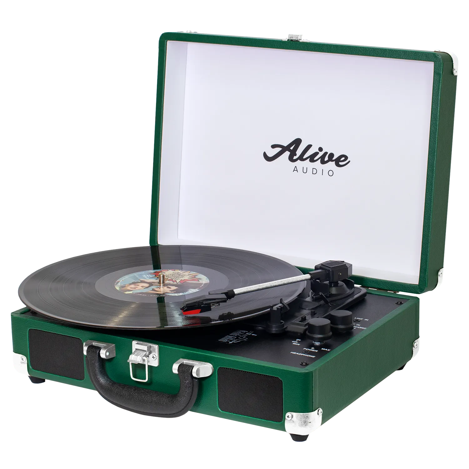 Виниловый проигрыватель Alive Audio GLAM Pine c Bluetooth и встроенной стереосистемой