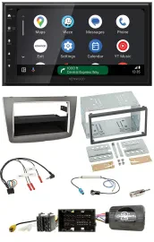 Kenwood DAB Bluetooth USB Lenkrad 2DIN Autoradio für Alfa Romeo Mito 2014-2018 s