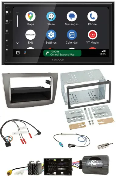 Kenwood DAB Bluetooth USB Lenkrad 2DIN Autoradio für Alfa Romeo Mito 2014-2018 s