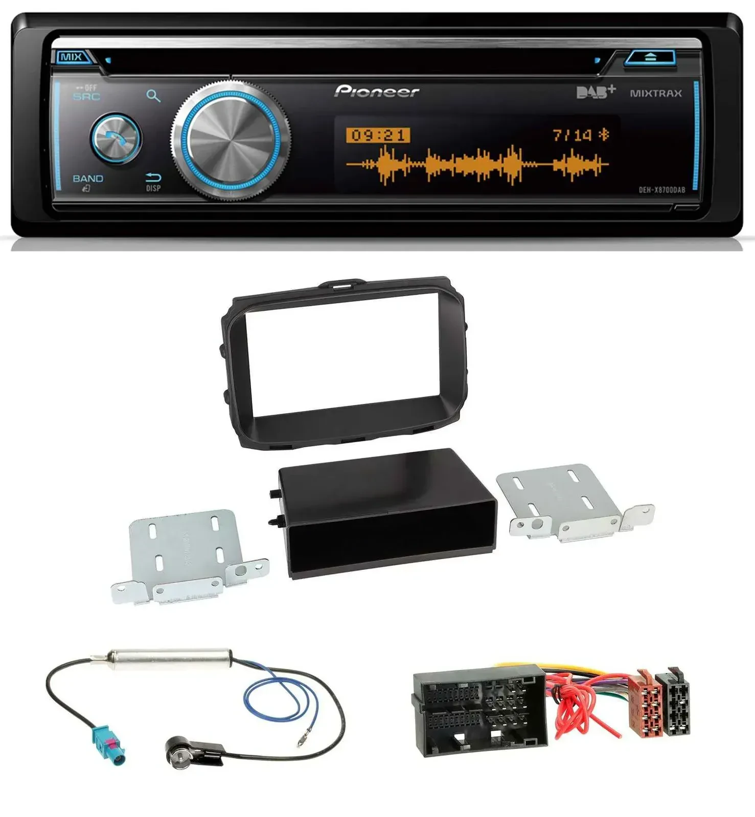Pioneer MP3 DAB USB CD Bluetooth Autoradio für Alfa Romeo Giulietta 940 Facelift
