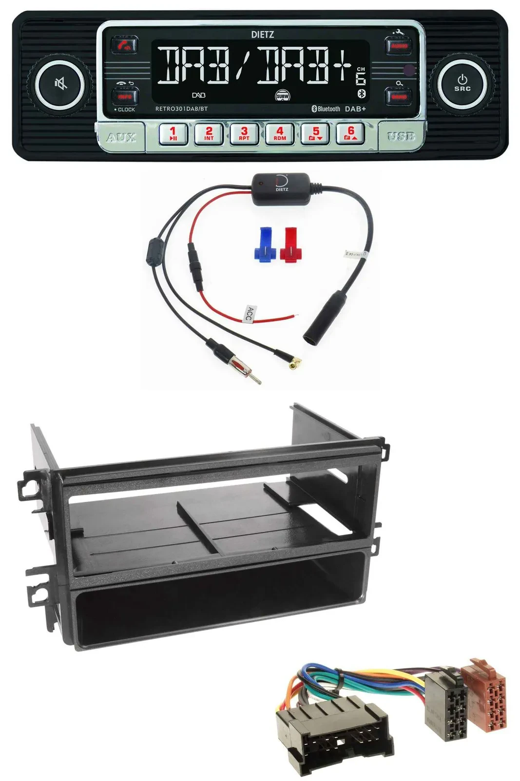 Dietz MP3 DAB Bluetooth USB Autoradio für Hyundai Santa Fe Sonata bis 05