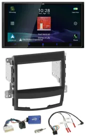 JVC USB Bluetooth 2DIN DAB Lenkrad Autoradio für SSangYong Korando mit Tasten 10