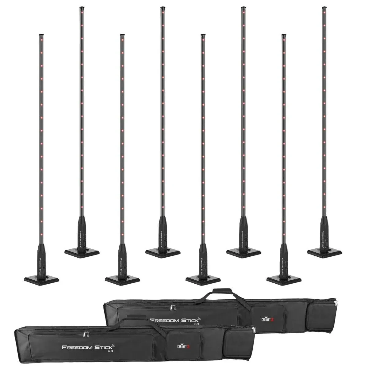 Светодиодный прибор Chauvet DJ Freedom Stick X4 с чехлом (8 штук)