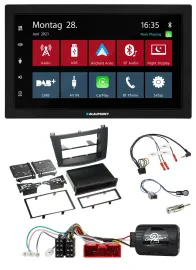 Blaupunkt Lenkrad Bluetooth DAB 2DIN USB Autoradio für Mazda 3 09-13 analog