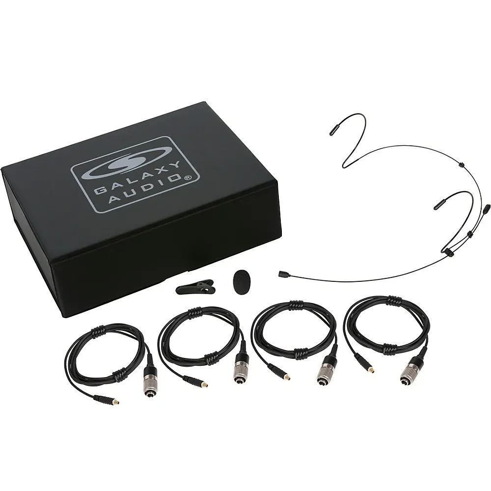 Galaxy Audio HSM4 Dual Ear Headset Mic With 4 Gen 2 cH Audio Technica Connector