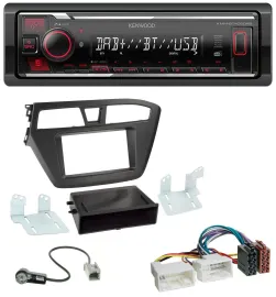 Автомагнитола для Hyundai i20 (2014–2020) Kenwood MP3, Bluetooth, USB, DAB
