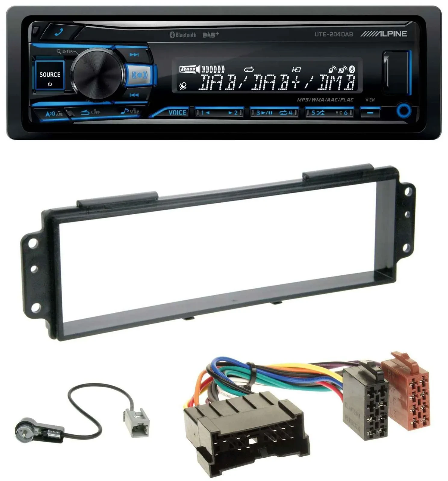 Alpine USB Bluetooth DAB MP3 Autoradio für Kia Picanto (2008-2011)