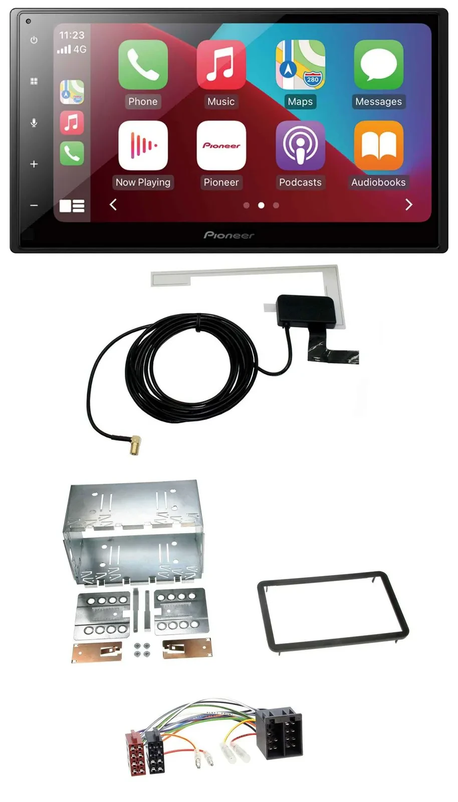 Pioneer USB Bluetooth DAB MP3 2DIN Autoradio für Alfa Romeo 159 Brera Spider ab