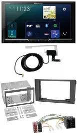 Pioneer 2DIN DAB USB MP3 Bluetooth Autoradio für Iveco Daily 06-14 schwarz
