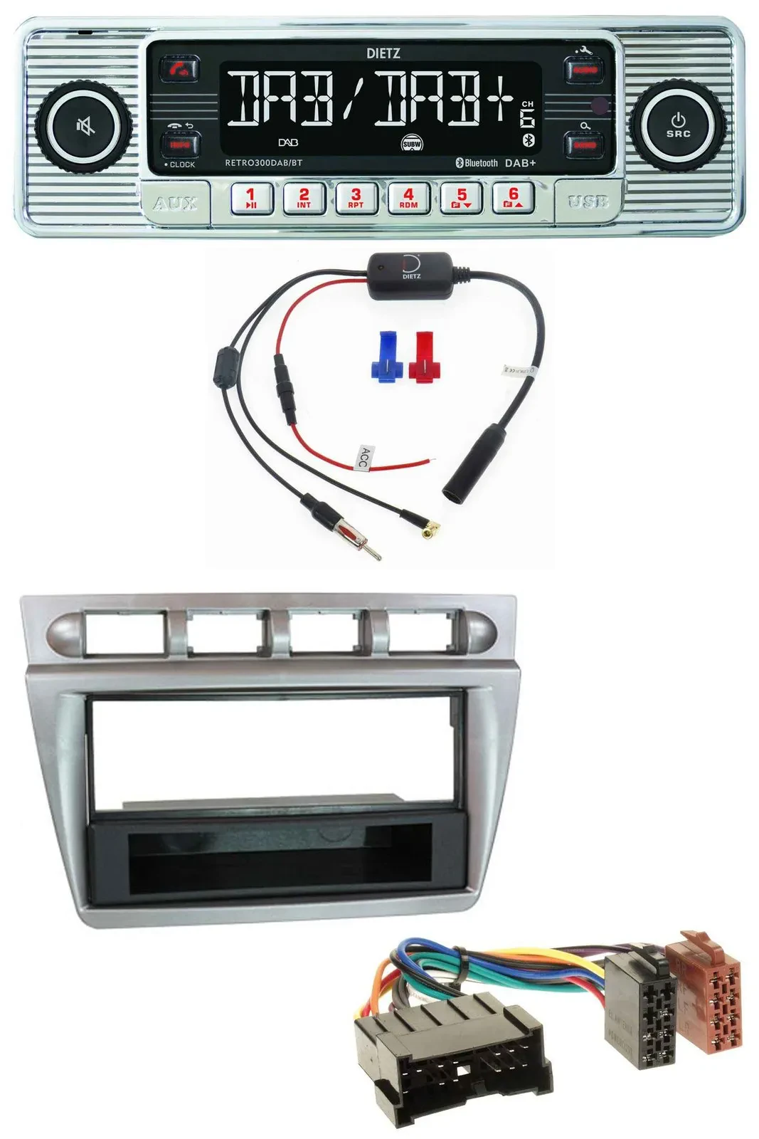 Dietz DAB USB MP3 Bluetooth Autoradio für Kia Picanto (2004-2007)