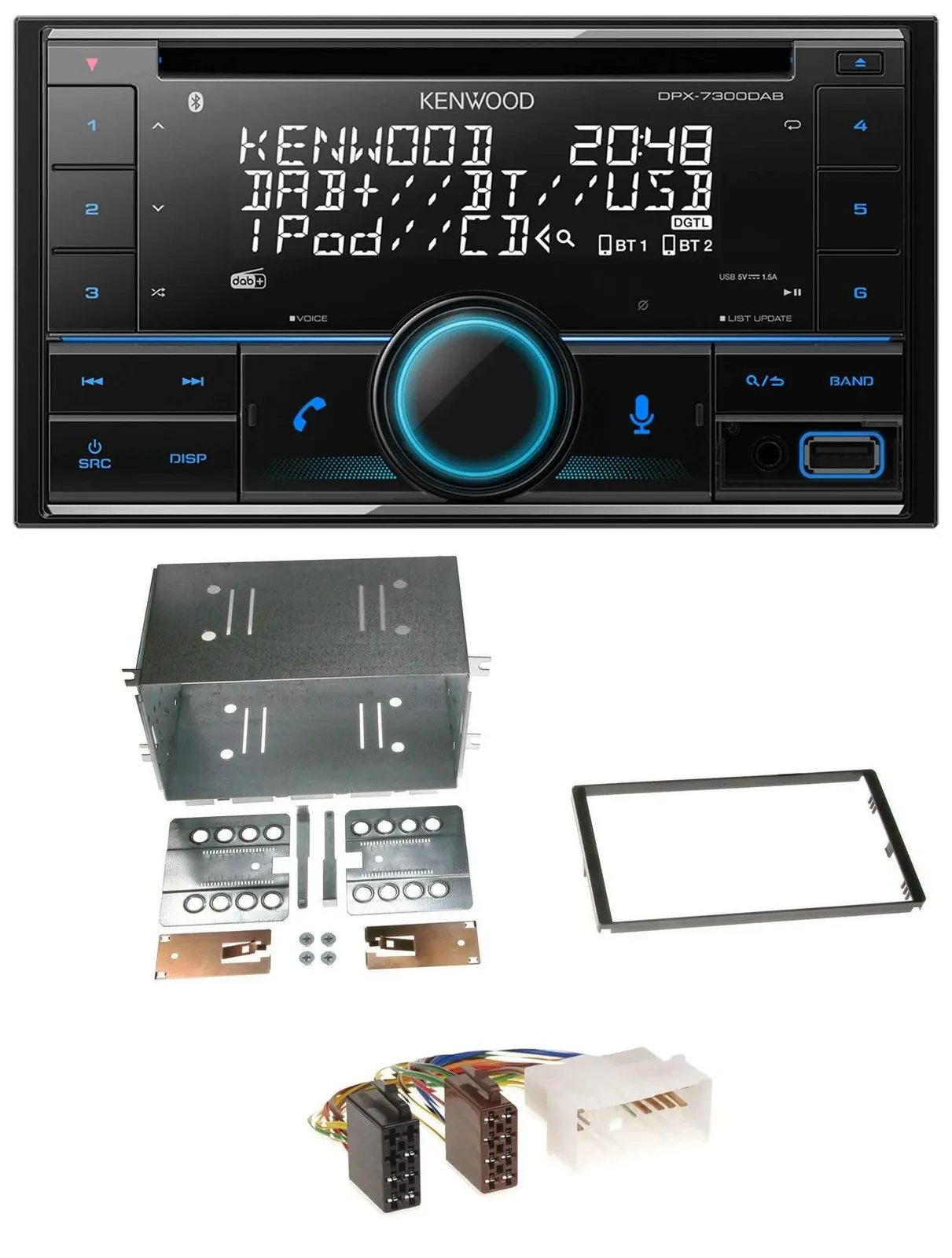 Kenwood CD 2DIN DAB USB MP3 Bluetooth Autoradio für Kia Optima Magentis 05-10