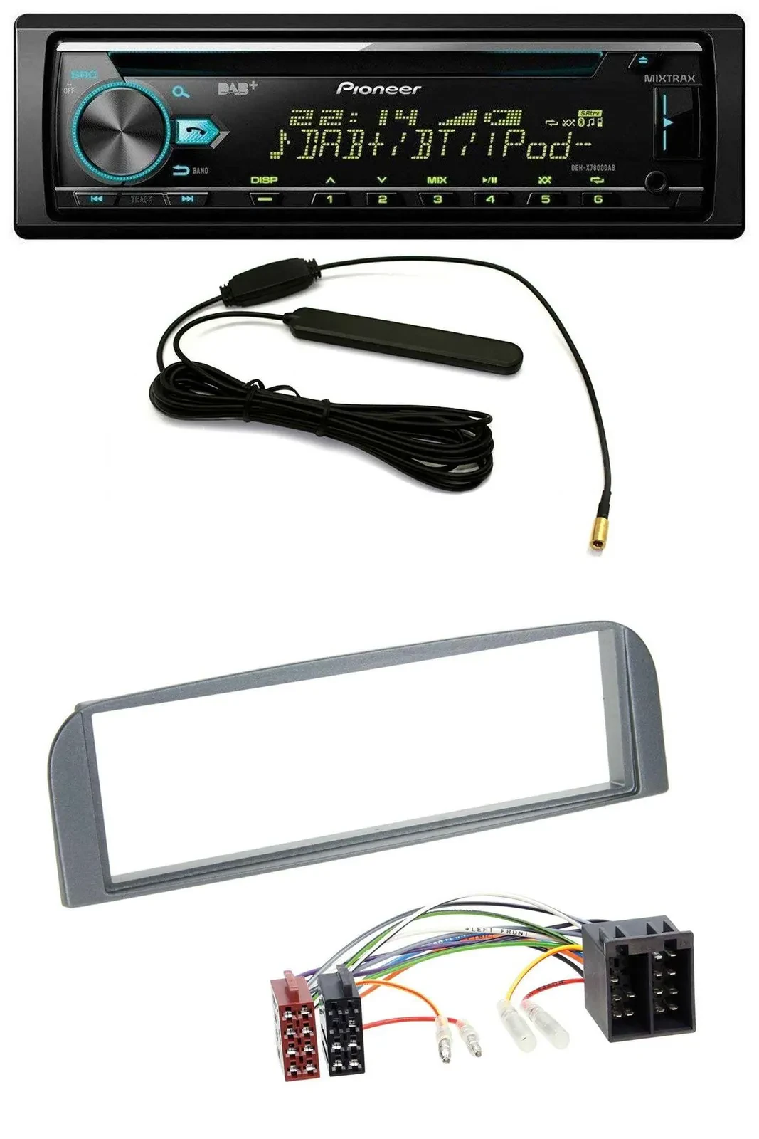 Автомагнитола для Alfa Romeo 147/GT Pioneer CD MP3 USB AUX DAB антрацит