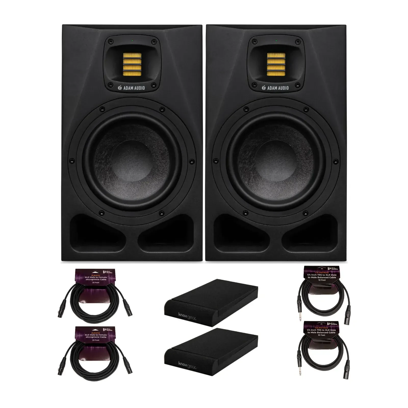 Активный студийный монитор ADAM Audio A4V Black с аксессуарами (пара)