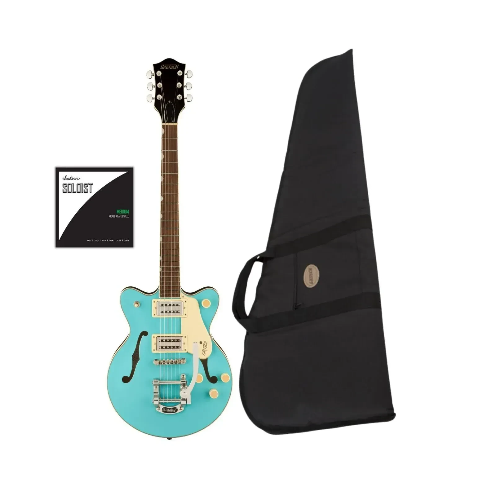 Gretsch G2655T Streamliner Center Block Jr Guitar (Tropico) with Gig Bag Bundle