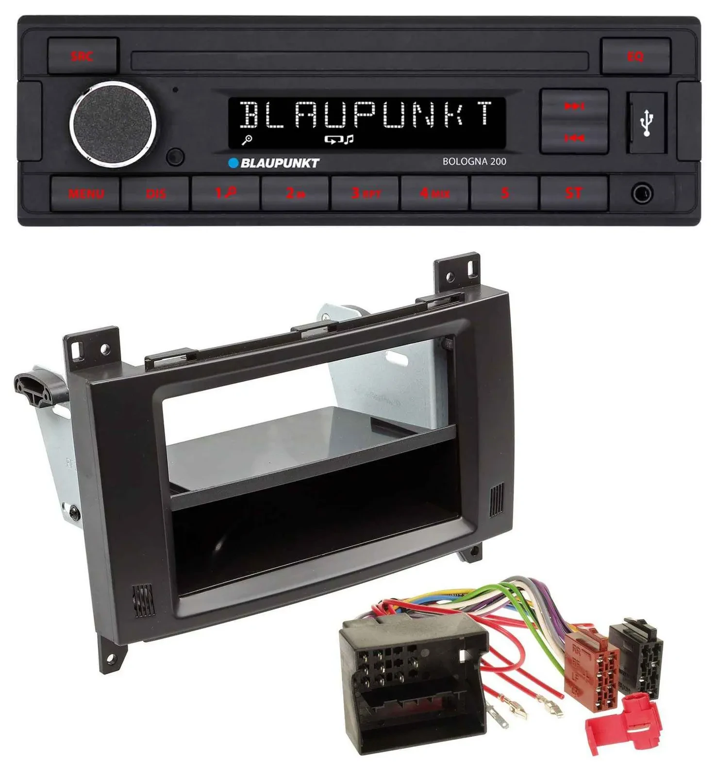 Blaupunkt MP3 AUX USB 1DIN Autoradio für Mercedes A- B-Klasse Vito Profiversion