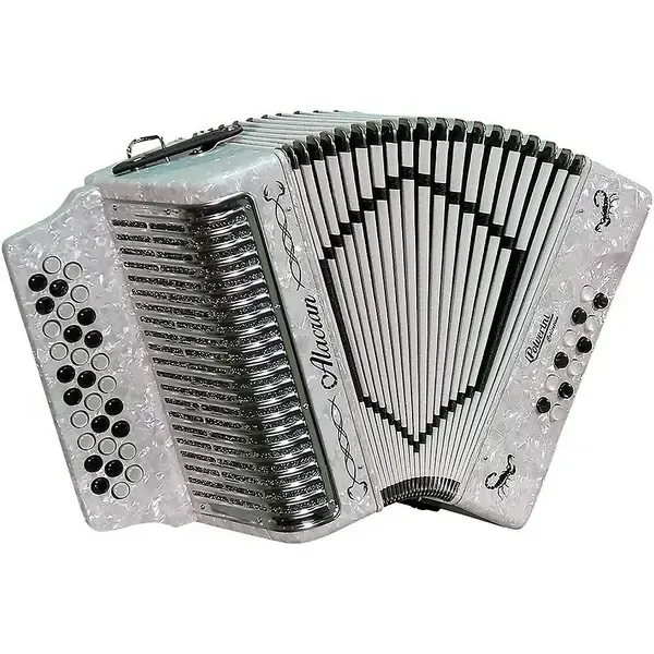 Аккордеон Alacran Accordion with case and straps White Fa/FBE