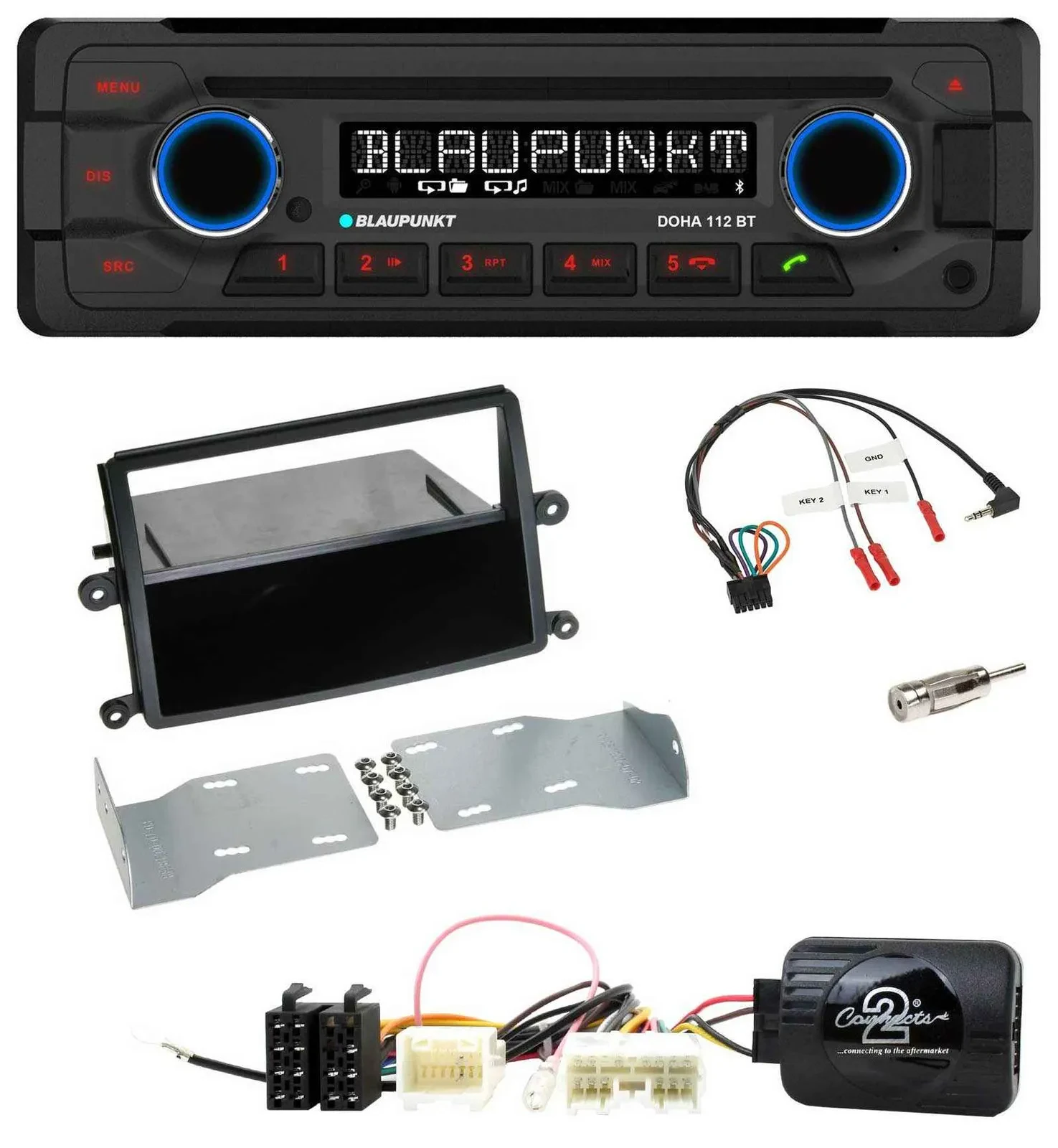 Blaupunkt Lenkrad MP3 CD Bluetooth USB Autoradio für Mitsubishi L200 2006-2015