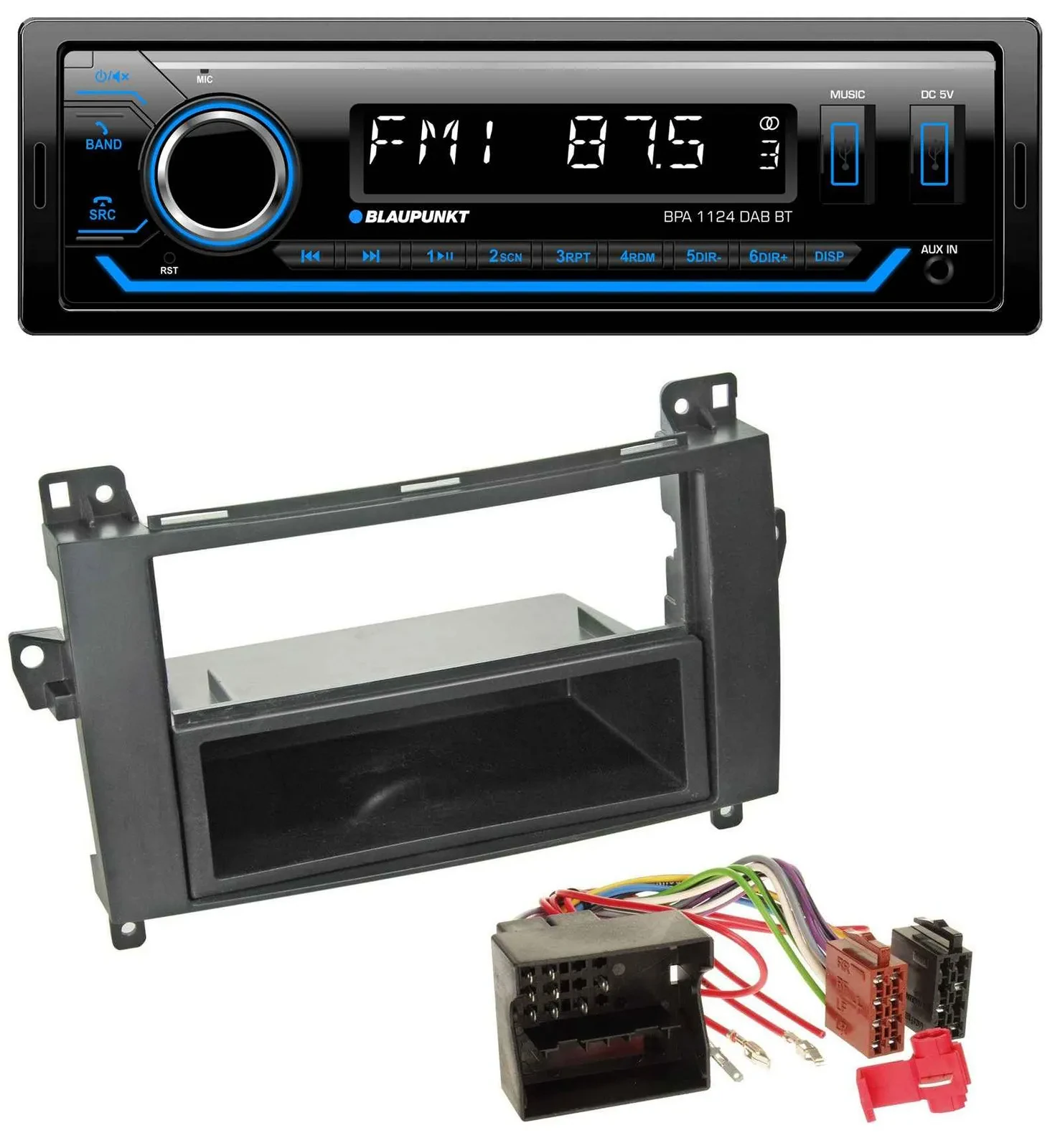Blaupunkt Bluetooth USB DAB MP3 Autoradio für Mercedes A-Klasse 04-12 W169 C169