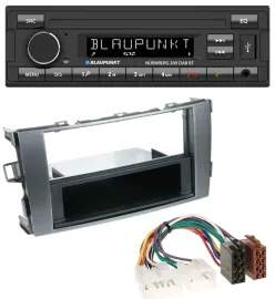 Blaupunkt USB DAB MP3 Bluetooth Autoradio für Toyota Auris 07-12 anthrazit-grau
