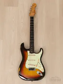 Электрогитара Fender Stratocaster Pre-CBS SSS Sunburst w/case USA 1963