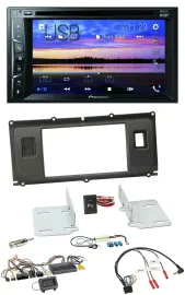 Автомагнитола для Land Rover Evoque (с 2020) Pioneer 2DIN, Bluetooth, USB, DVD, DAB, поддержка кнопок на руле