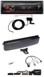 Автомагнитола для Ford Mondeo/Focus Pioneer 1-DIN USB DAB MP3, черный глянец