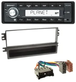 Continental USB MP3 AUX 1DIN Autoradio für Kia Carnival 01-06 Carens ab 03
