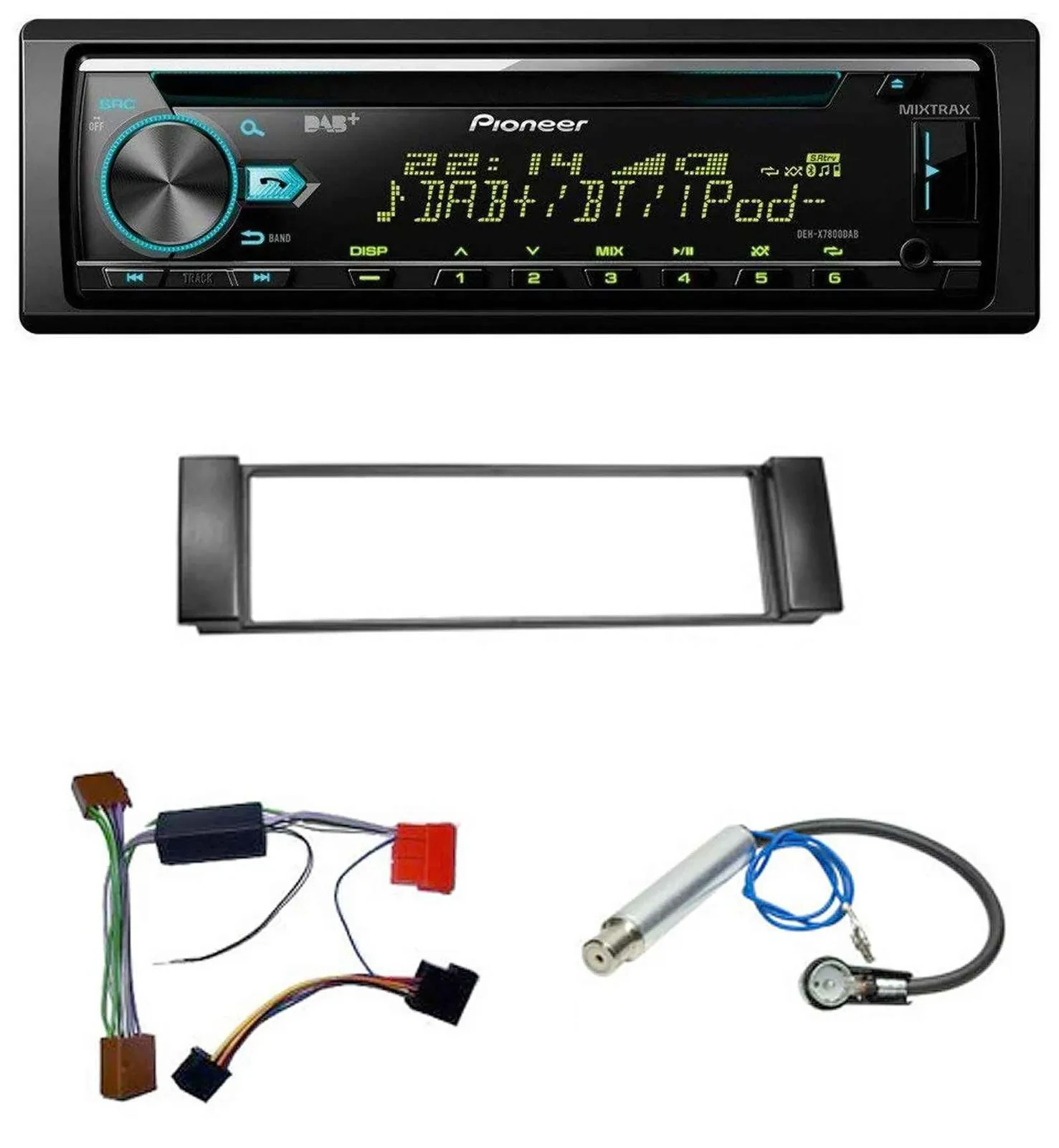 Pioneer DAB MP3 CD USB Bluetooth Autoradio für Audi A3 8L 00-03 A6 C5 00-04 Akti