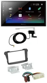 Pioneer DAB MP3 Bluetooth 2DIN USB Autoradio für Hyundai i40 Typ VF ab 2016 schw
