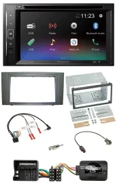 Pioneer Bluetooth Lenkrad USB 2DIN DAB DVD Autoradio für Ford Mondeo 2003-2007 s