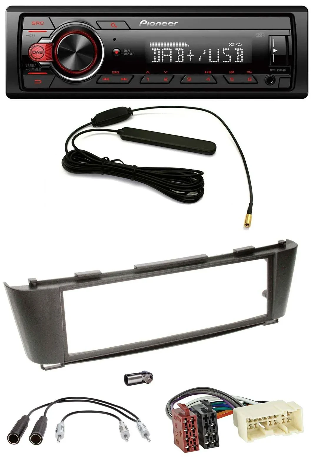 Автомагнитола для Nissan Almera (с 2003) Pioneer 1-DIN, DAB, USB, AUX, MP3