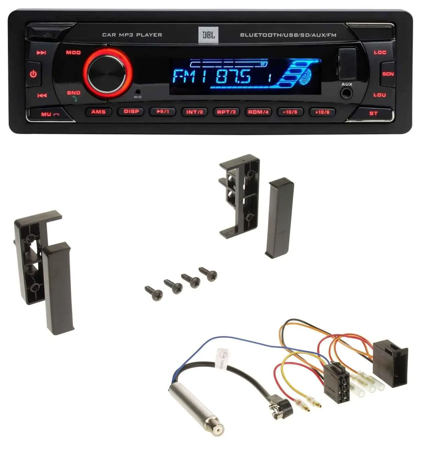 JBL AUX MP3 USB Bluetooth SD Autoradio für Audi A2 A3 8L 99-00 A4 B5 99-01 A6 C5