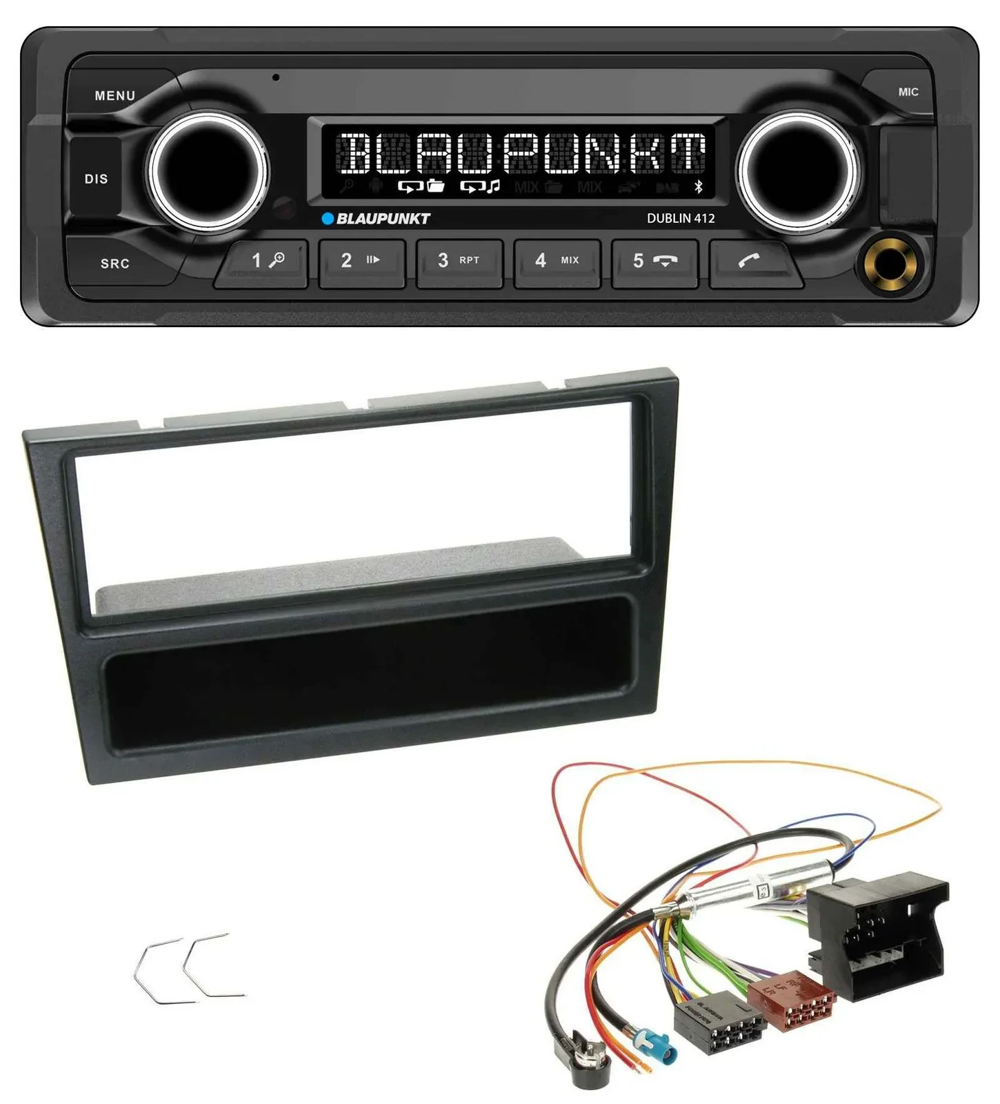 Blaupunkt MP3 Bluetooth USB AUX Autoradio für Opel Agila Combo Corsa C Omega B V