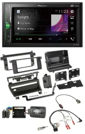 Автомагнитола Pioneer 2-DIN DAB USB Bluetooth для BMW 3 серии E46 (2001–2006)
