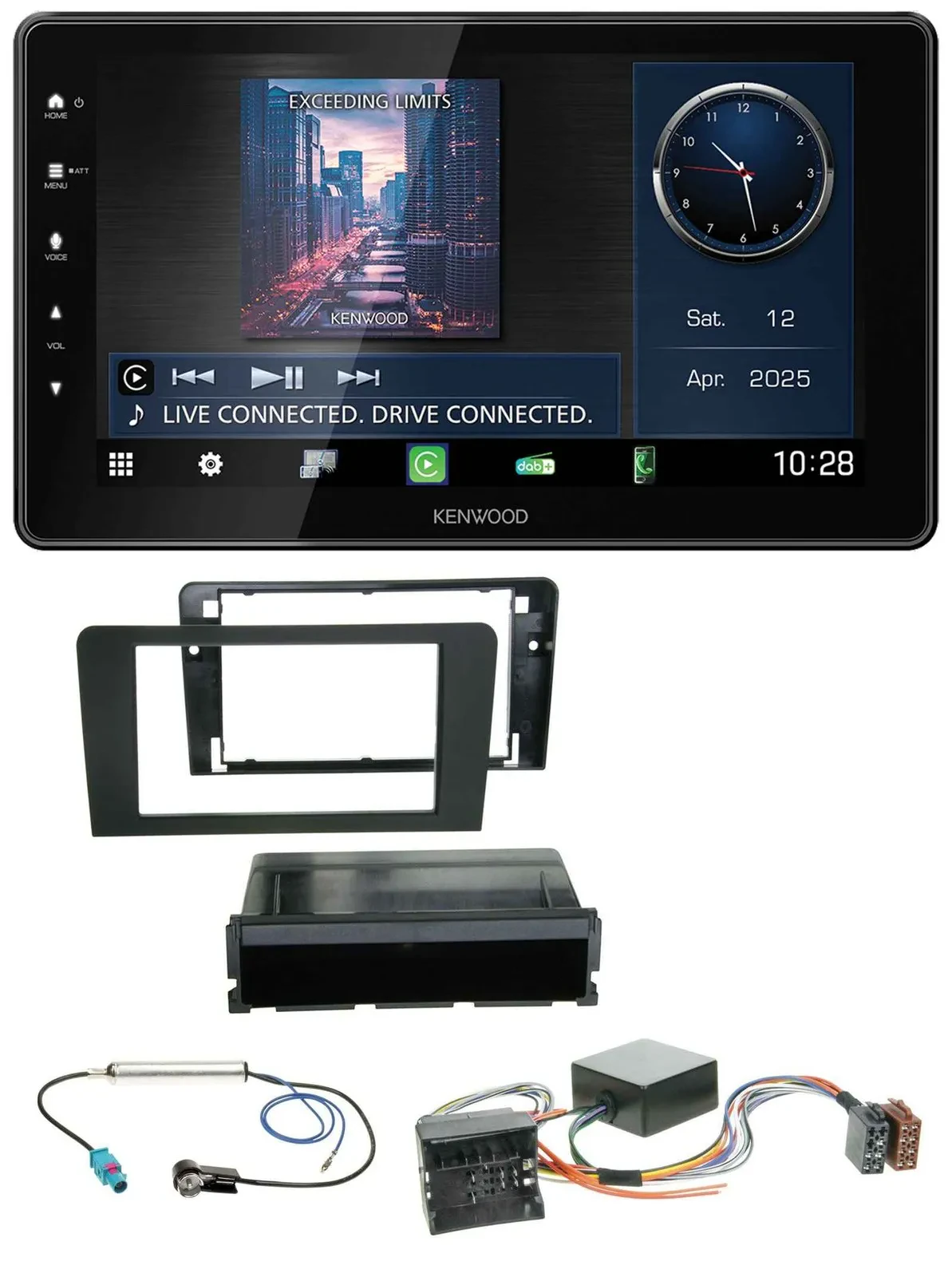 Kenwood MP3 Bluetooth USB DAB Autoradio für Audi A3 8P 06-12 Symphony Infinity A