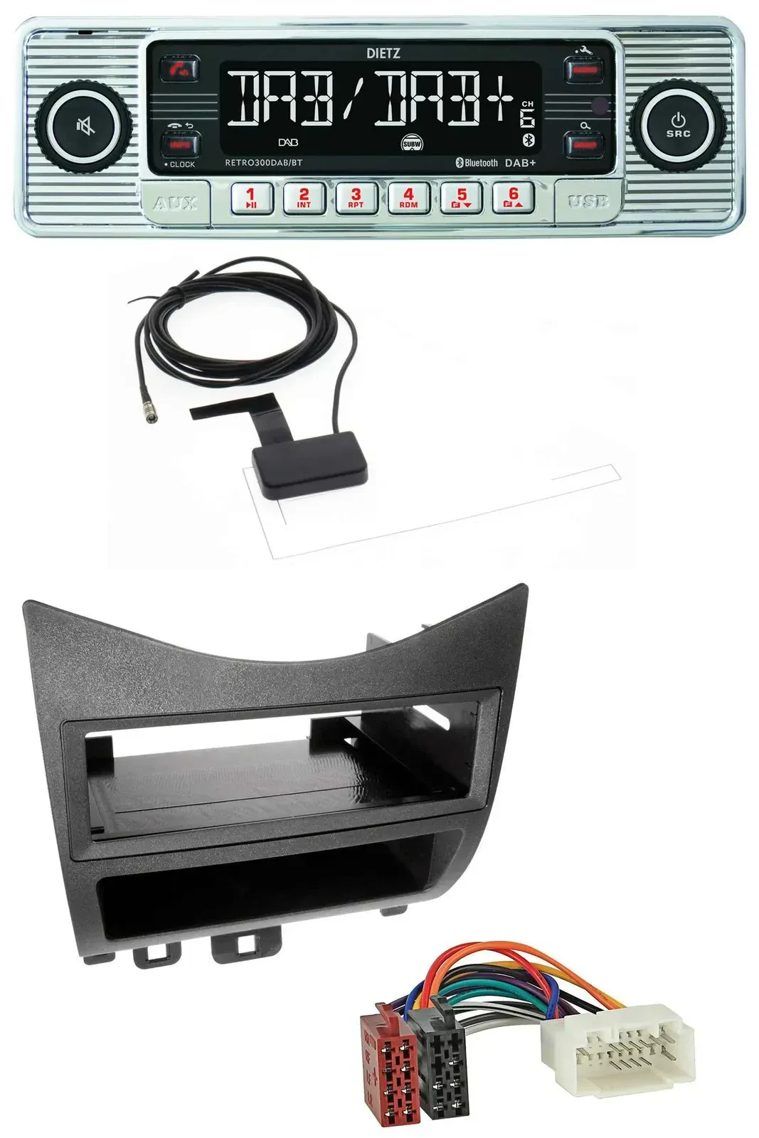 Dietz Bluetooth USB MP3 DAB Autoradio für Honda Accord (2003-2007)