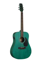 Трансакустическая гитара Root Note TA110-GN зеленая с чехлом