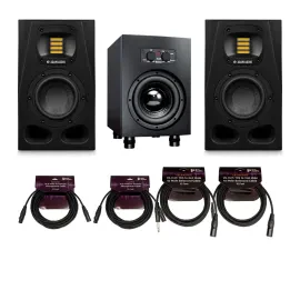 ADAM Audio A4V 2 Way Studio Monitor with ADAM Audio Sub 8 8 Studio Subwoofer