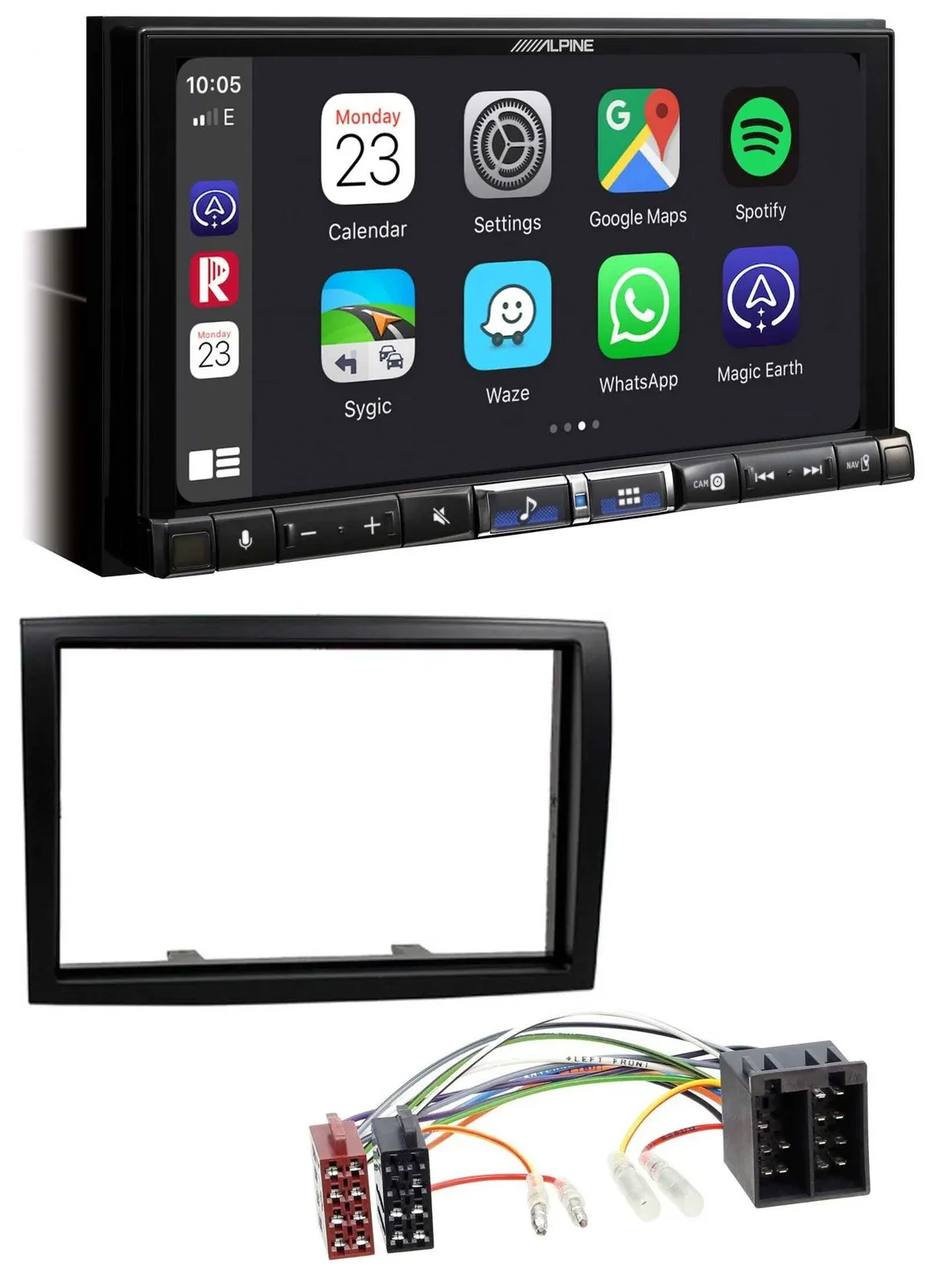 Alpine 2DIN DAB USB MP3 Bluetooth Autoradio für Fiat Ducato Citroen Jumper Peuge