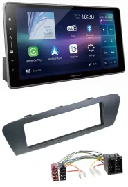 Pioneer Bluetooth USB DAB MP3 Autoradio für Renault Scenic (ab 09) - grau