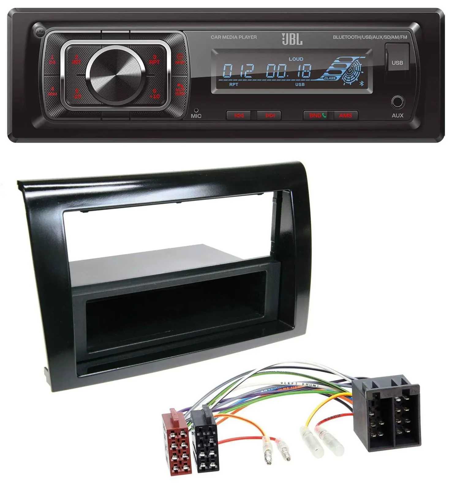 JBL SD AUX MP3 USB Bluetooth Autoradio für Fiat Bravo (ab 2007)