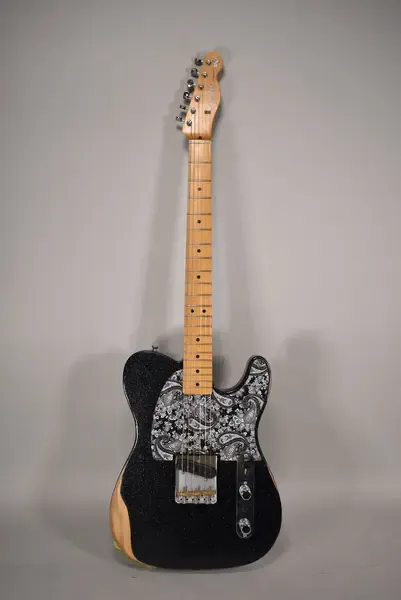 Электрогитара Fender Brad Paisley Esquire Relic Black Sparkle w/gigbag Mexico 2020